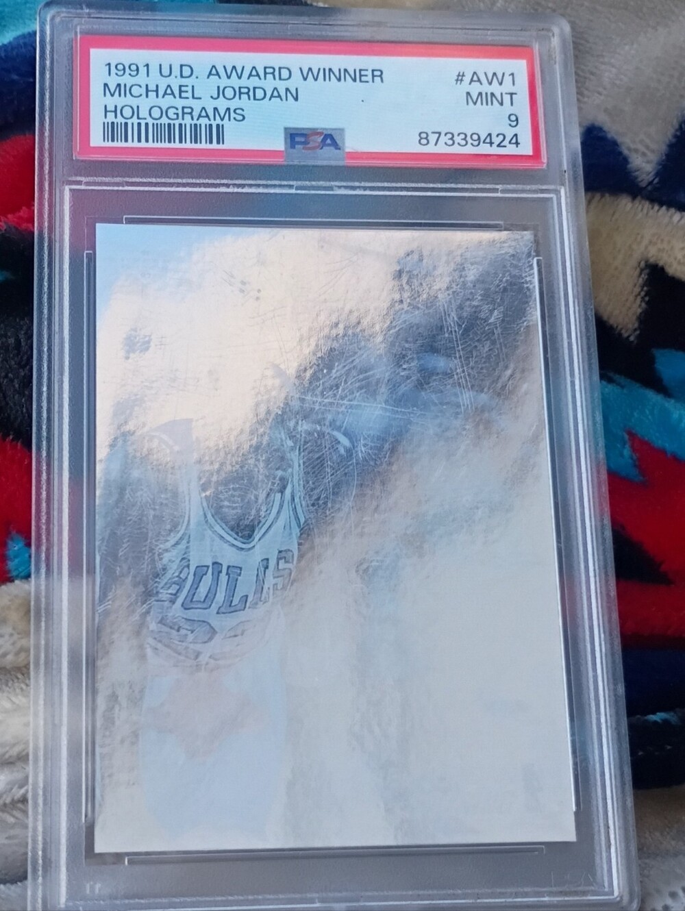 1991 Michael Jordan Upper Deck Award PSA Graded Mint 9 87339424 *Needs Reslab* - Picture 9 of 16